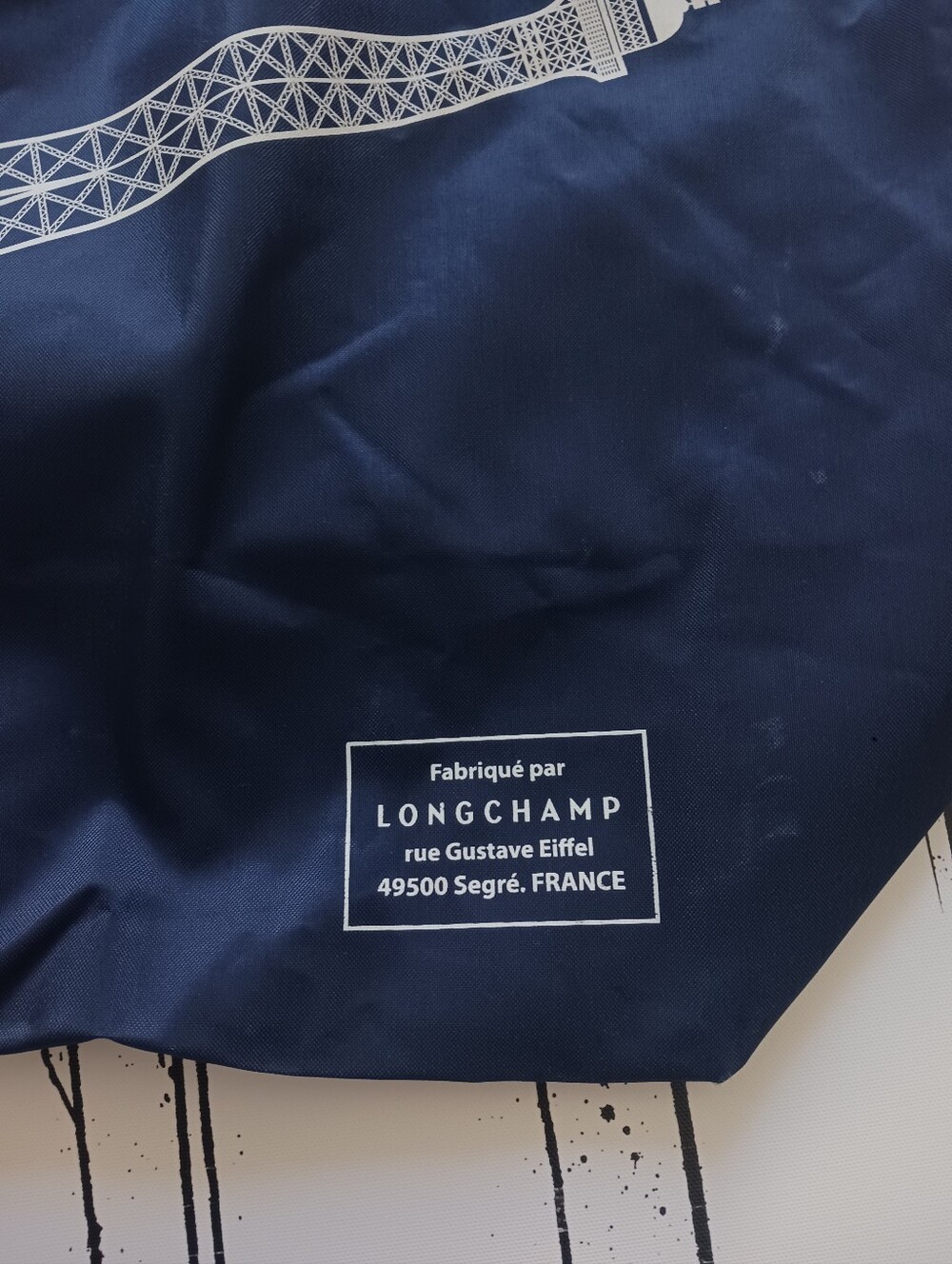 Longchamp Eiffel Tower Blue/ Brown Travel Bag - Picture 5 of 16